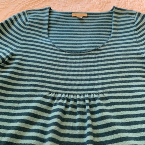 Garnet Hill cashmere striped sweater - Picture 3 of 5